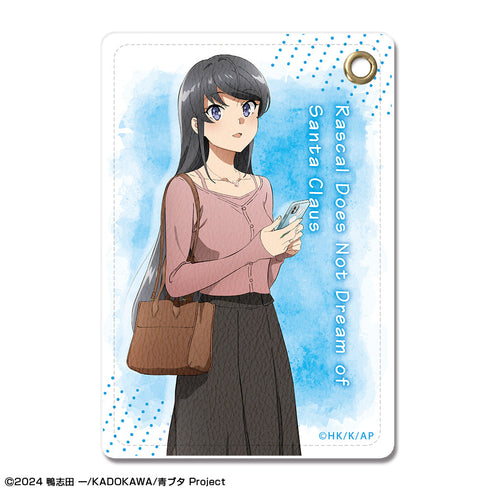 『青春ブタ野郎はサンタクロースの夢を見ない』レザーパスケース デザイン01(桜島麻衣)